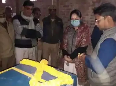 Inauguration ceremony at a Vedatman farmer community partner production facility