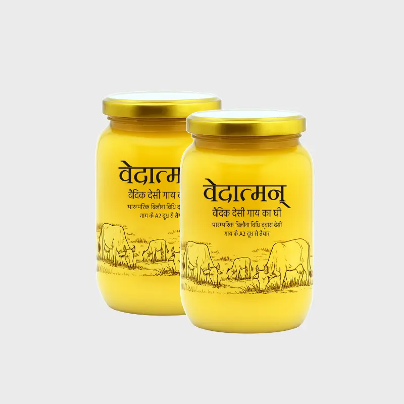 Vedatman A2 cow desi ghee 2 litre made using traditional bilona method