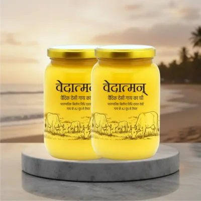Vedatman A2 cow desi ghee 2 litre made using traditional bilona method